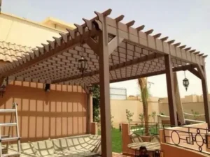 تركيب مظلات خشبية بالرياض