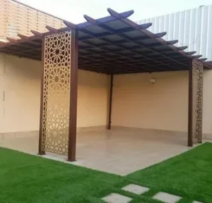 تصميم مظلات وجلسات خارجيه الرياض